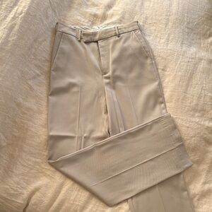 Babaton Aritzia Beige Trouser Pants